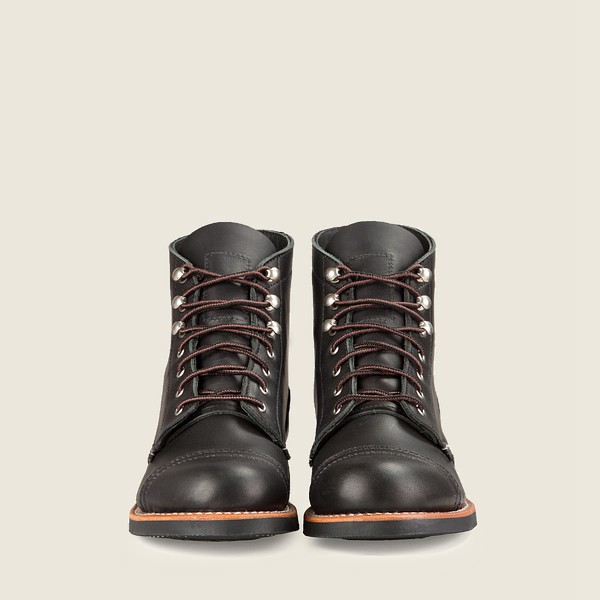 Bottes Red Wing Heritage - Iron Ranger - Short Boundary Cuir - Noir - Femme 310PEMSFC